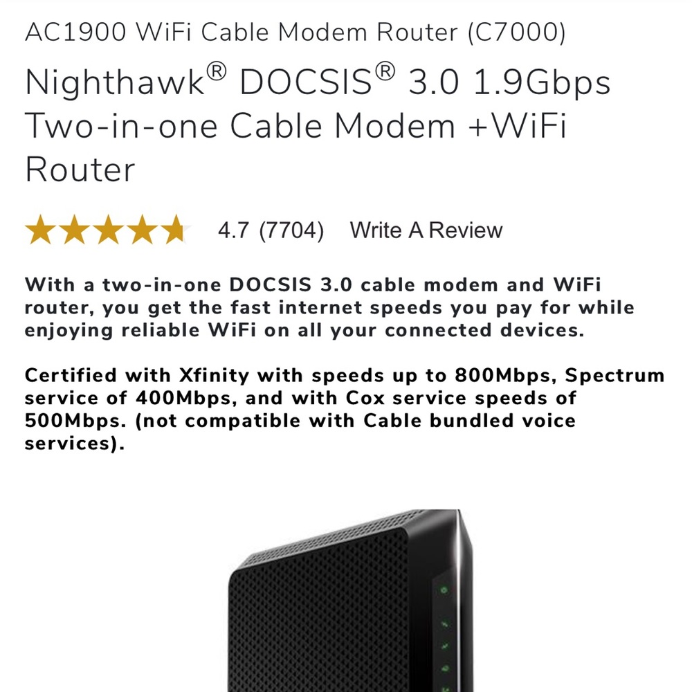 Netgear nighthawk ac1900 is router